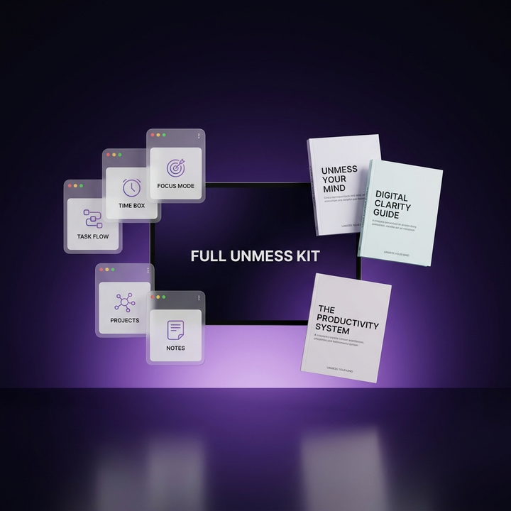 Full Unmess Kit — six digital tools and e-books bundle